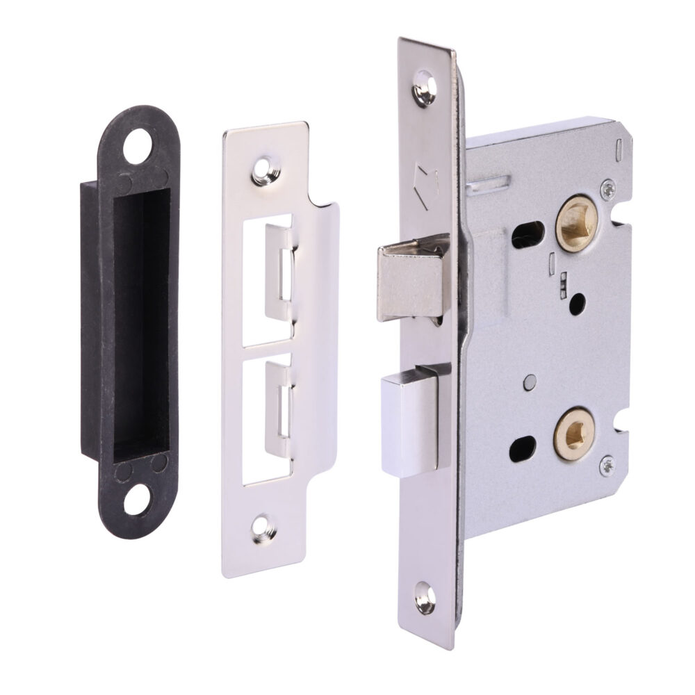 NP 76mm Bathroom Lock - Bolt through - Contract