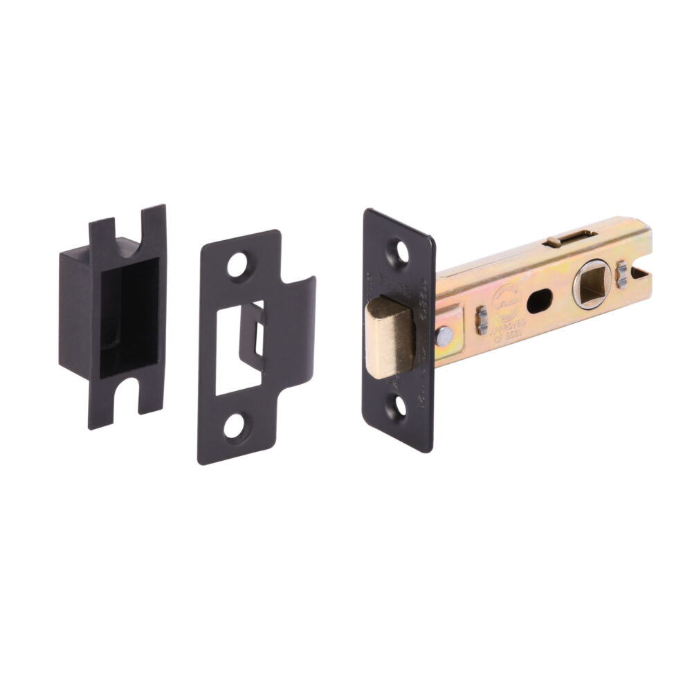 BM 76mm UKCA/CE Tubular Latch cw box keep - Bolt Through