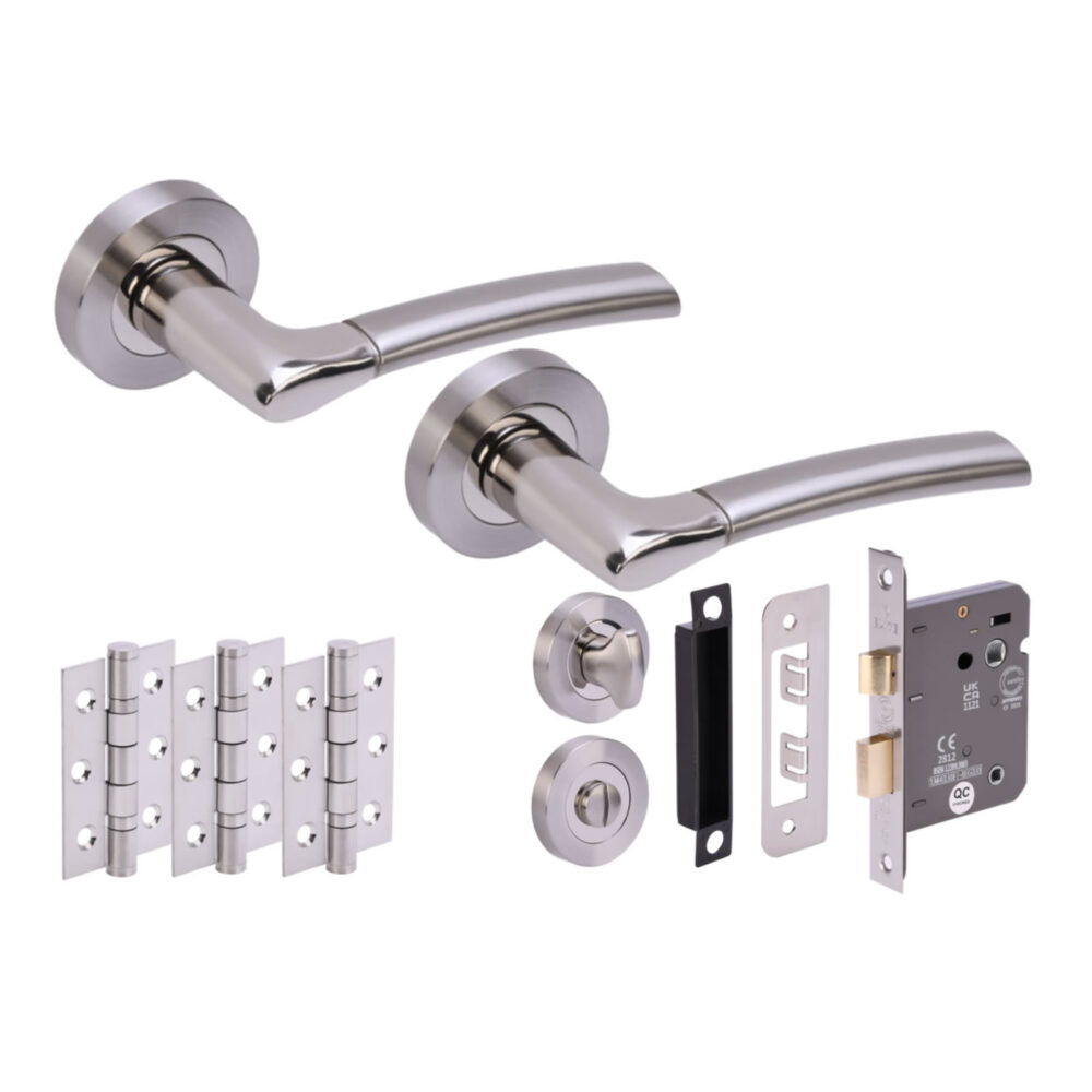 URSA PNP/SNP Bathroom Doorpack (x3 76mm hinges) 76mm CE bathlock