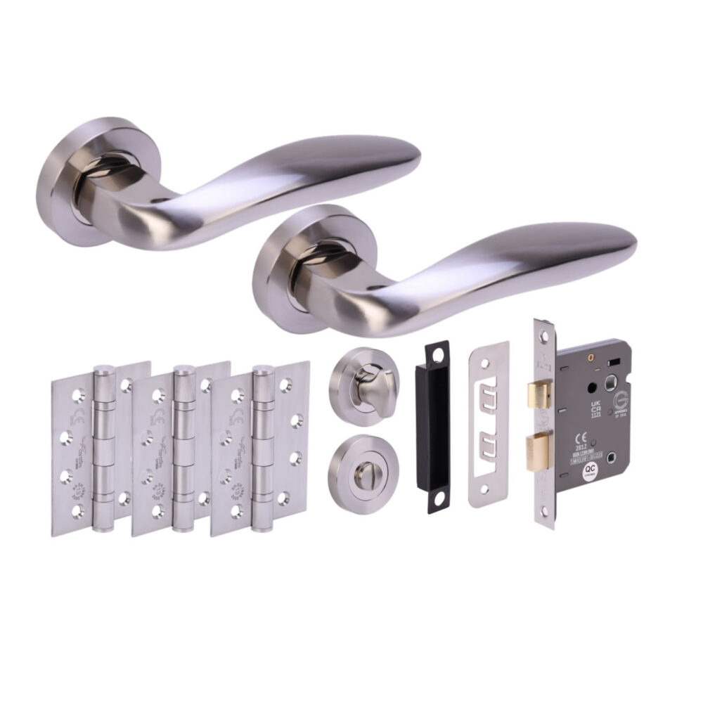 LAGUS PNP/SNP Bathroom Doorpack (x3 102mm FD hinges) 76mm CE Bathlock