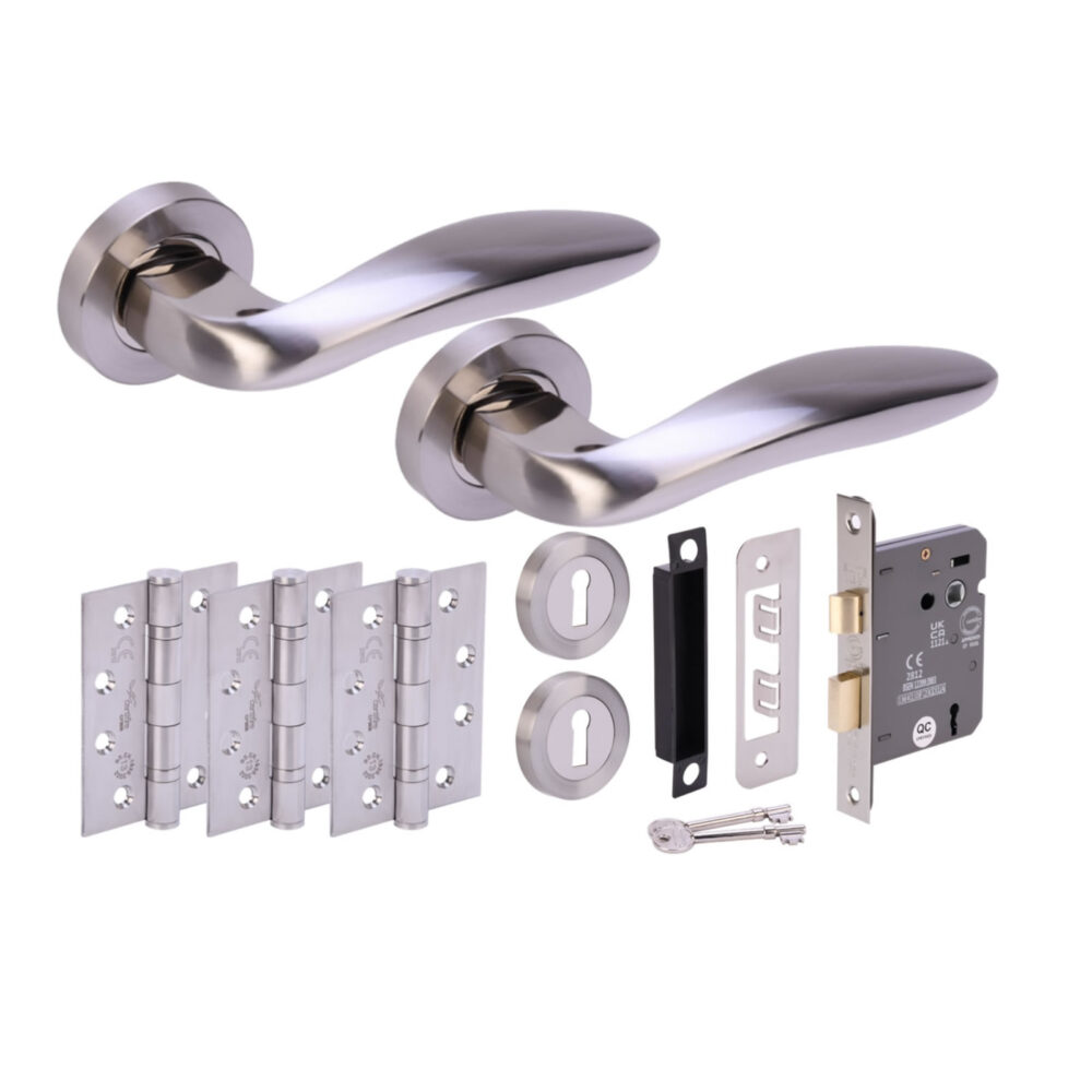 LAGUS PNP/SNP Sashlock Doorpack (x3 102mm FD hinges) 76mm CE 3L Lock