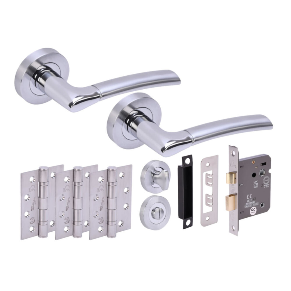 COLUMBA PCP/SCP Bathroom Doorpack (x3 102mm FD hinges) 76mm CE Bathlock