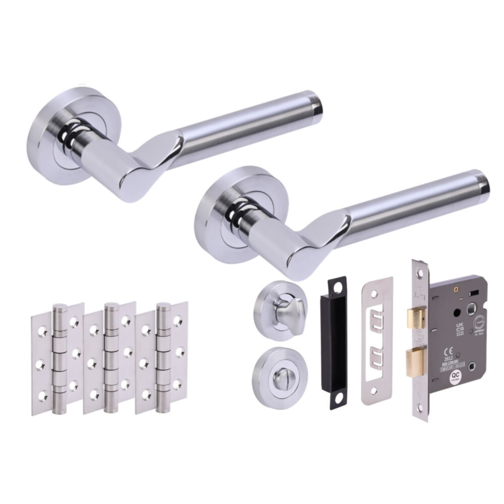 HYDRUS PCP/SCP Bathroom Doorpack (x3 76mm hinges) 76mm CE bathlock