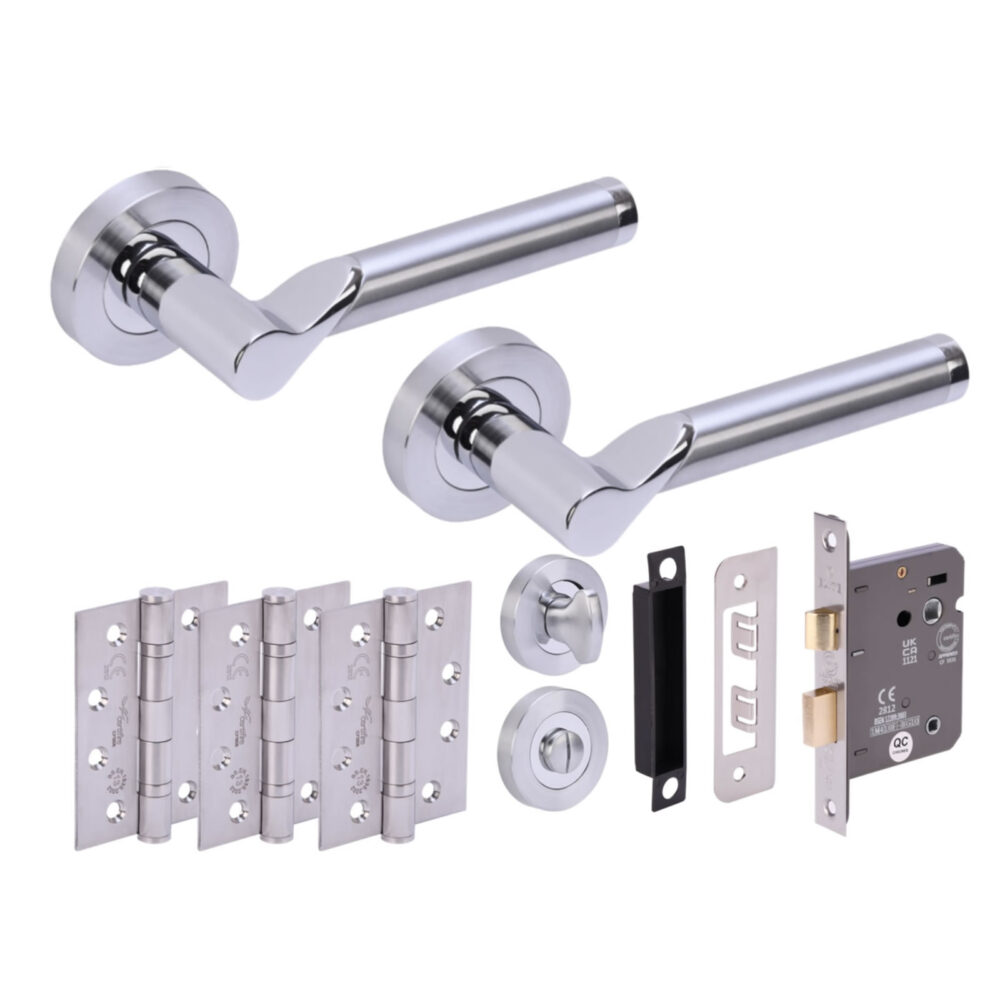 HYDRUS PCP/SCP Bathroom Doorpack (x3 102mm FD hinges) 76mm CE Bathlock