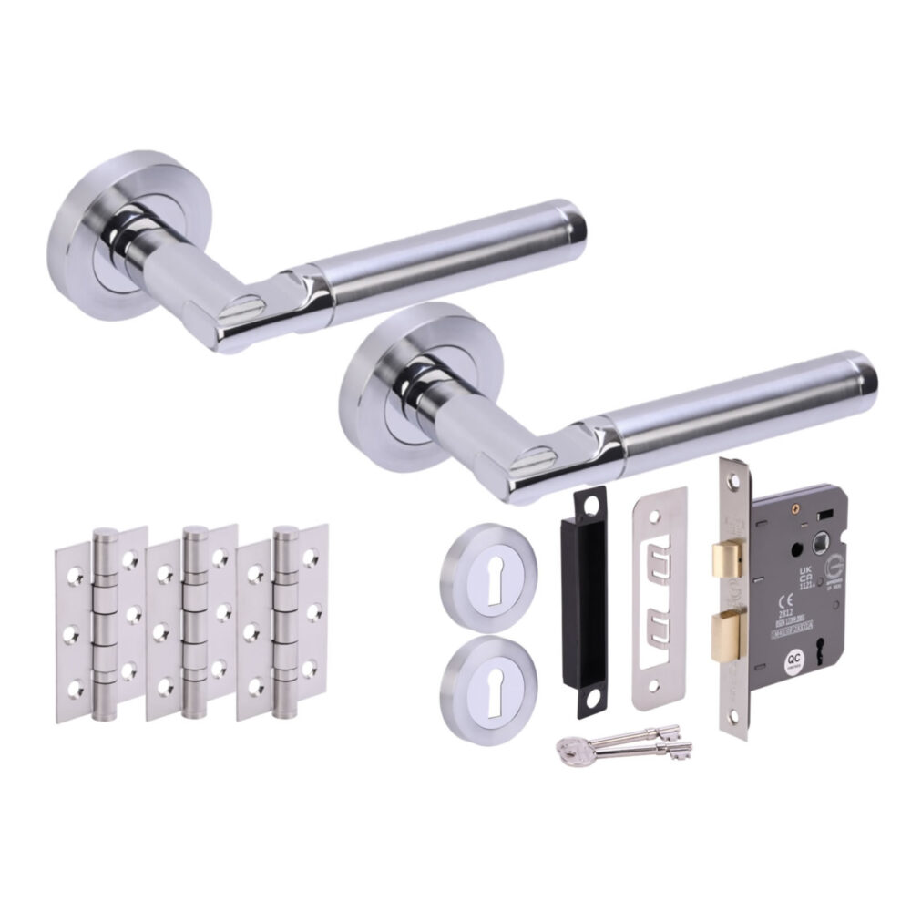 LACERTA PCP/SCP Sashlock Doorpack (x3 76mm hinges) 76mm CE 3L Lock