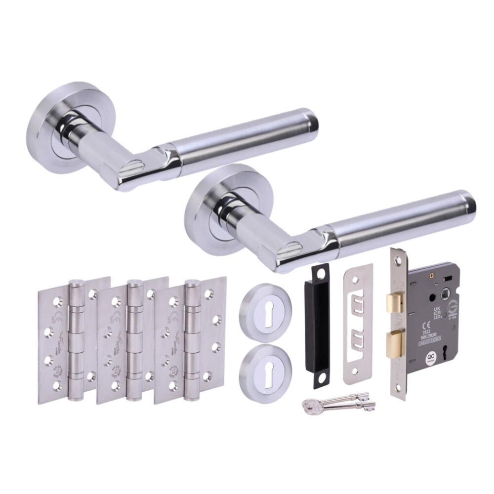 LACERTA PCP/SCP Sashlock Doorpack (x3 102mm FD hinges) 76mm CE 3L Lock