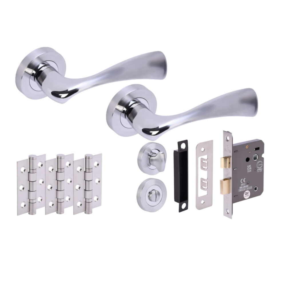 VOLANS PCP/SCP Bathroom Doorpack (x3 76mm hinges) 76mm CE bathlock