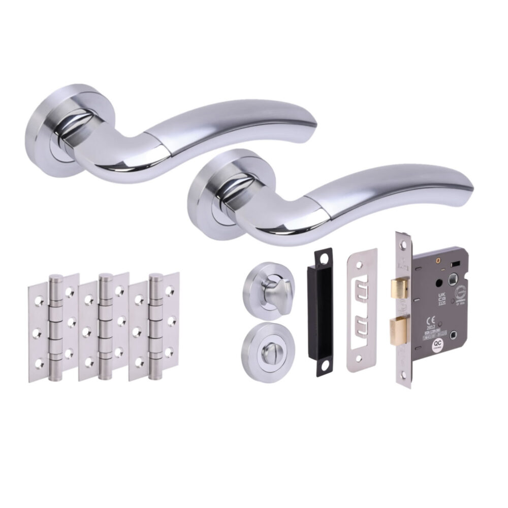 CORAX PCP/SCP Bathroom Doorpack (x3 76mm hinges) 76mm CE bathlock