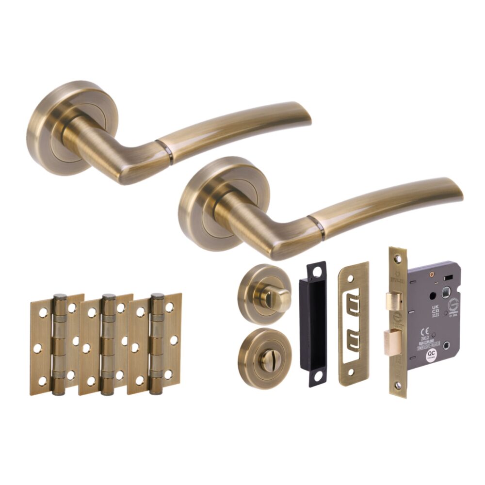 NEMO ABR Bathroom Doorpack (x3 76mm hinges) 76mm CE bathlock