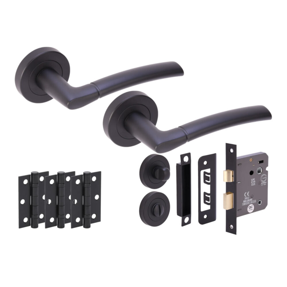 NEMO BM Bathroom Doorpack (x3 76mm hinges) 76mm CE bathlock