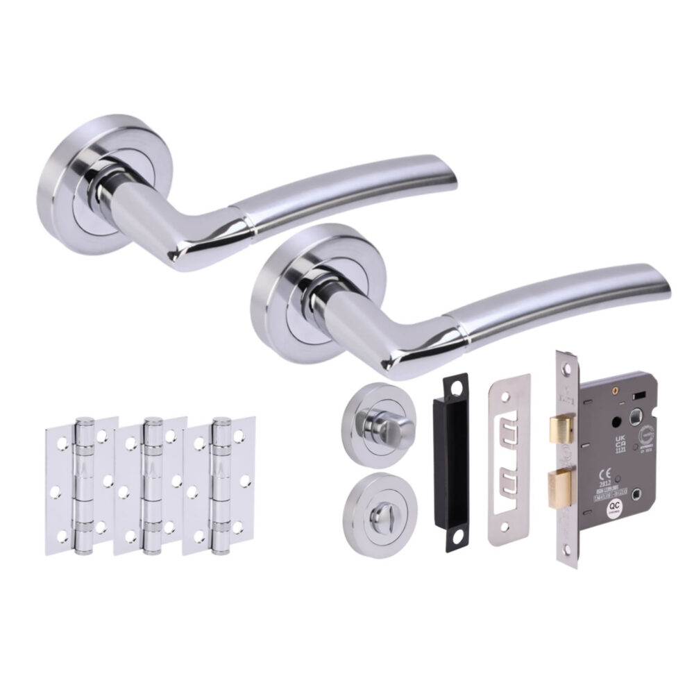 NEMO PCSCP Bathroom Doorpack (x3 76mm hinges) 76mm CE bathlock