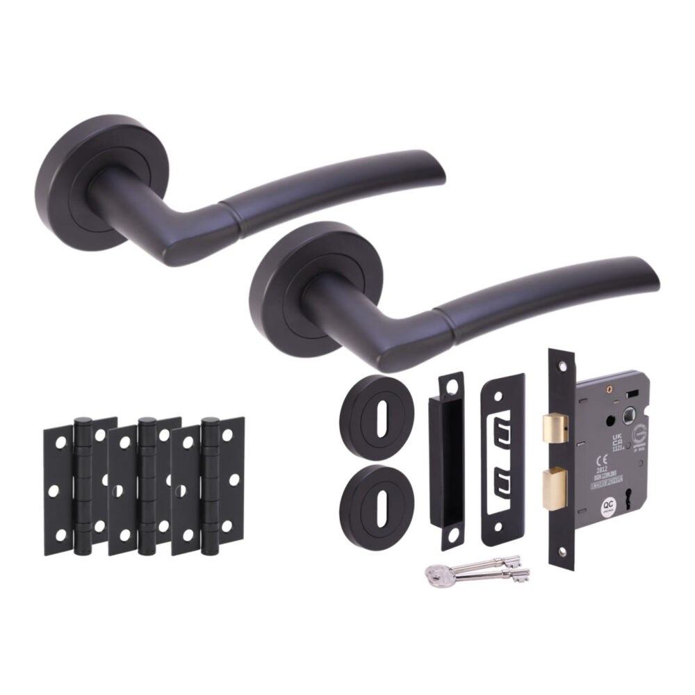 NEMO BM Sashlock Doorpack (x3 76mm hinges) 76mm CE 3L Lock