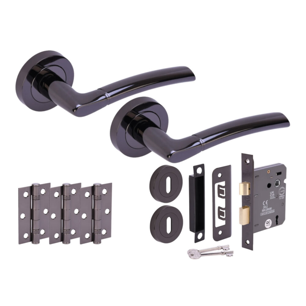 NEMO BNL Sashlock Doorpack (x3 76mm hinges) 76mm CE 3L Lock