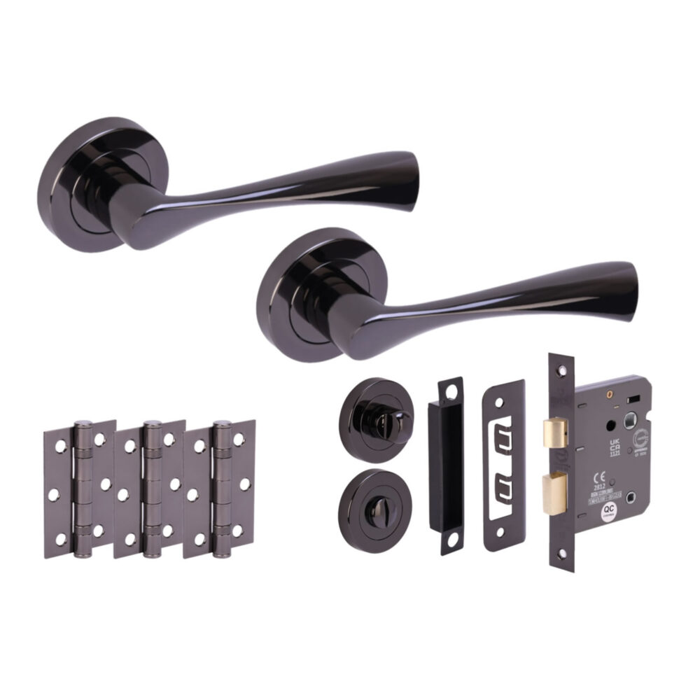 ZENA BNL Bathroom Doorpack (x3 76mm hinges) 76mm CE bathlock