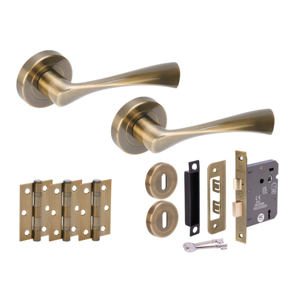 ZENA ABR Sashlock Doorpack (x3 76mm hinges) 76mm CE 3L Lock