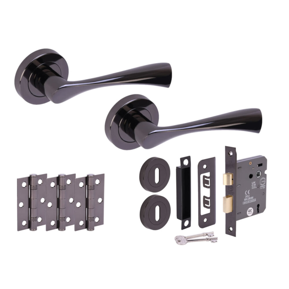 ZENA BNL Sashlock Doorpack (x3 76mm hinges) 76mm CE 3L Lock