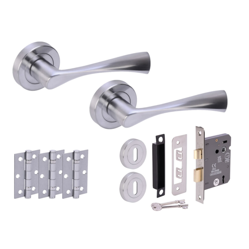 ZENA SCP Sashlock Doorpack (x3 76mm hinges) 76mm CE 3L Lock