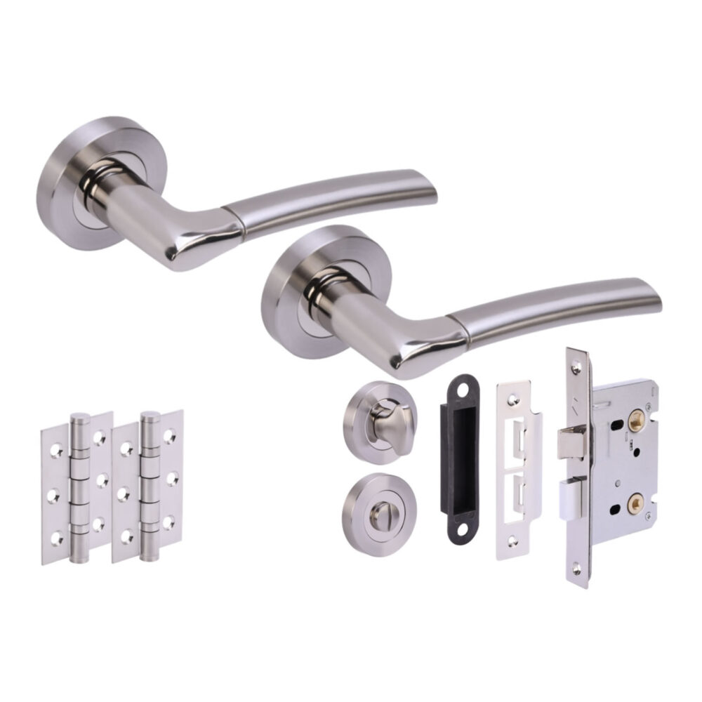 URSA PNP/SNP Bathroom Doorpack (x2 76mm hinges) 76mm Bathroom Lock