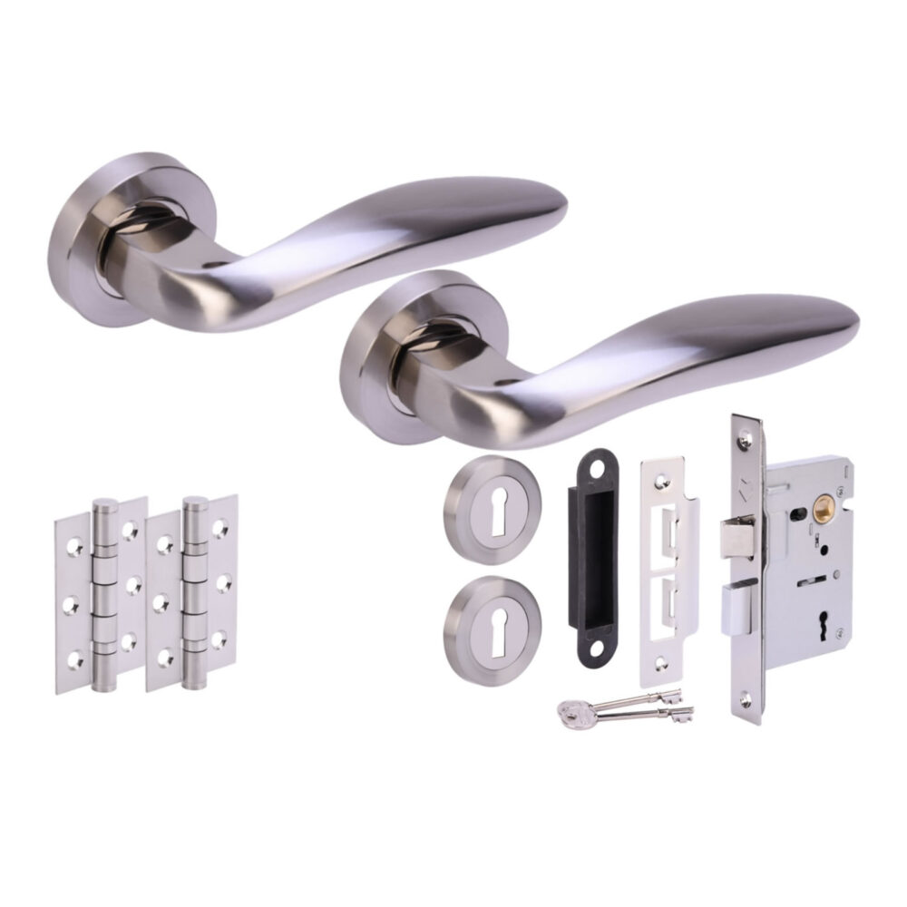 LAGUS PNP/SNP Sashlock Doorpack (x2 76mm hinges) 76mm Sashlock
