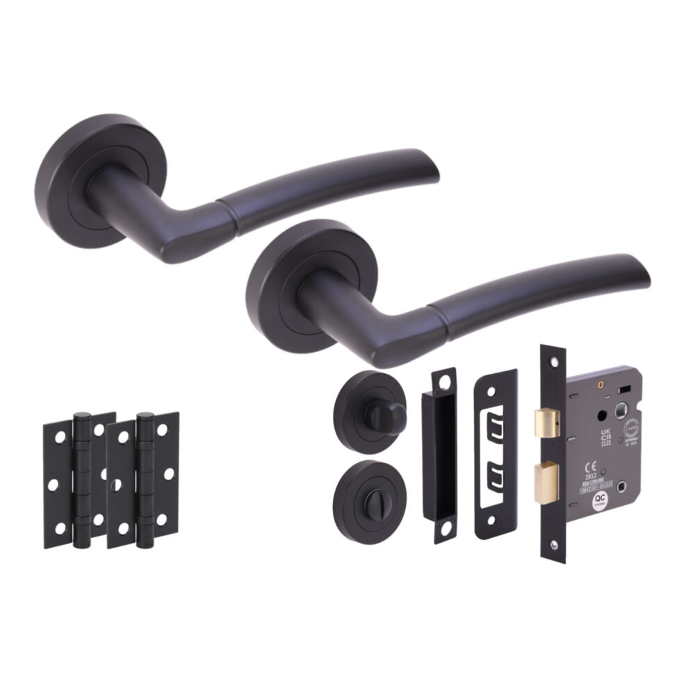 NEMO BM Bathroom Doorpack (x2 76mm hinges) 76mm CE Bathroom Lock