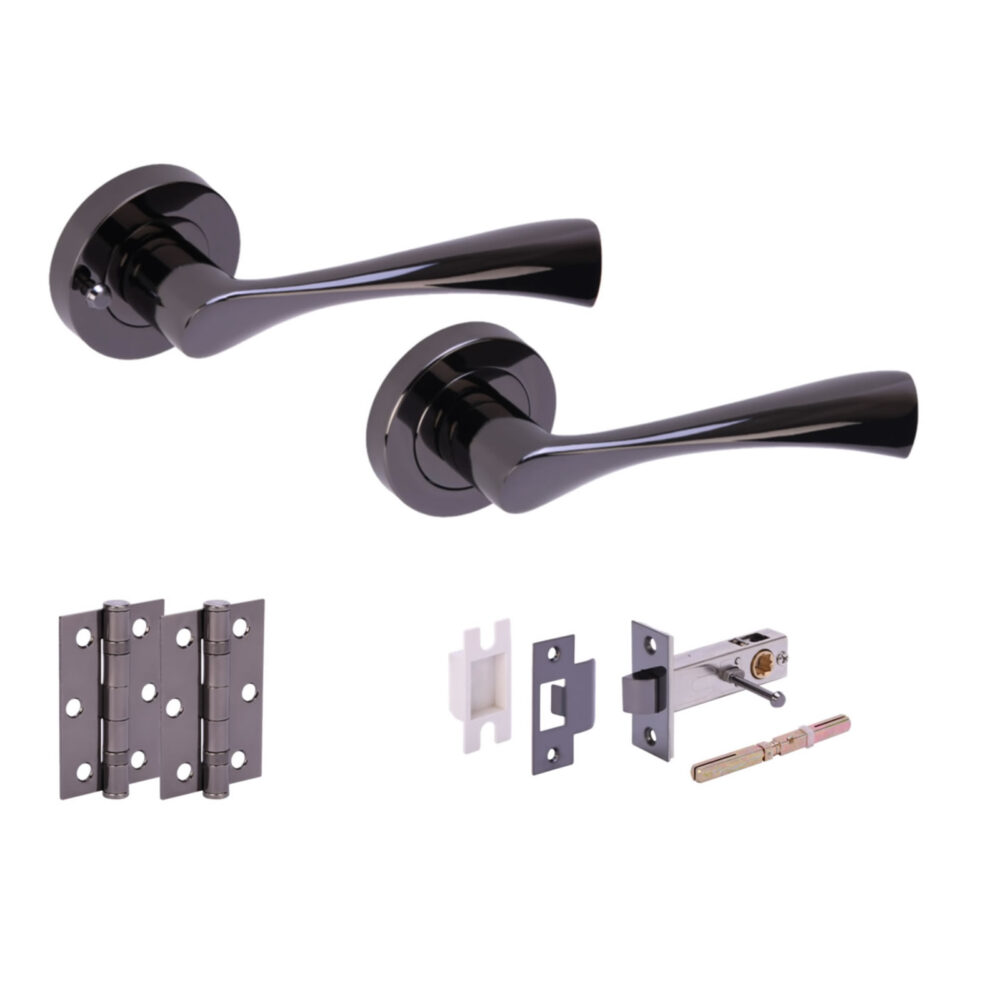 ZENA BNL Privacy Doorpack (x2 hinges) PREM Latch