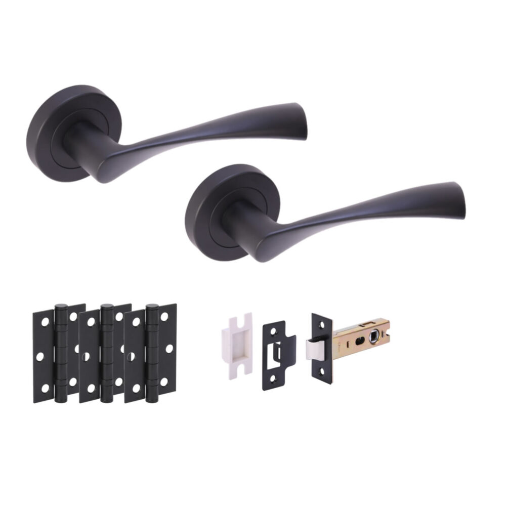 ZENA BM Passage Doorpack (x3 hinges) PREM Latch