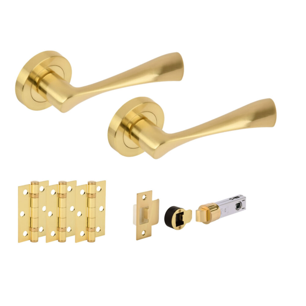 ZENA SB Passage Doorpack (x3 hinges) BULLET Latch