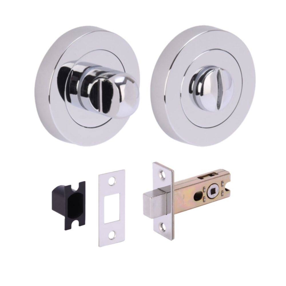 PCP Bathroom Turn / Release Accessory Doorpack - STD Deadbolt (45mm Backset)