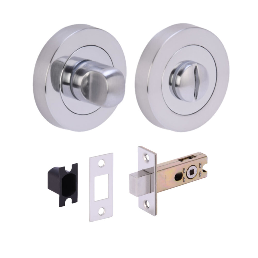 PCP/SCP Bathroom Turn / Release Accessory Doorpack - STD Deadbolt (45mm Backset)