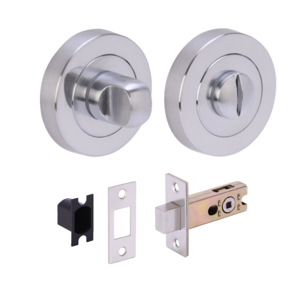 SCP Bathroom Turn / Release Accessory Doorpack - STD Deadbolt (45mm Backset)