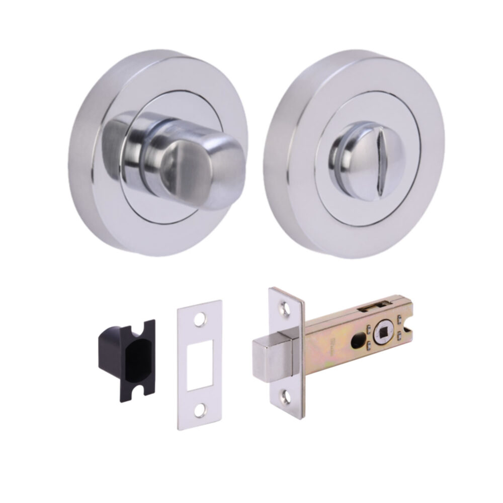 PCP/SCP Bathroom Turn / Release Accessory Doorpack - STD Deadbolt (57mm Backset)