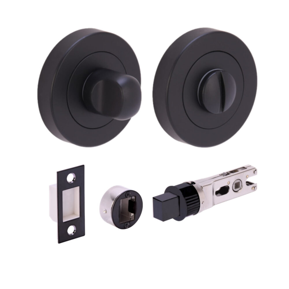 BM Bathroom Turn / Release Accessory Doorpack - BULLET Deadbolt (57mm Backset)
