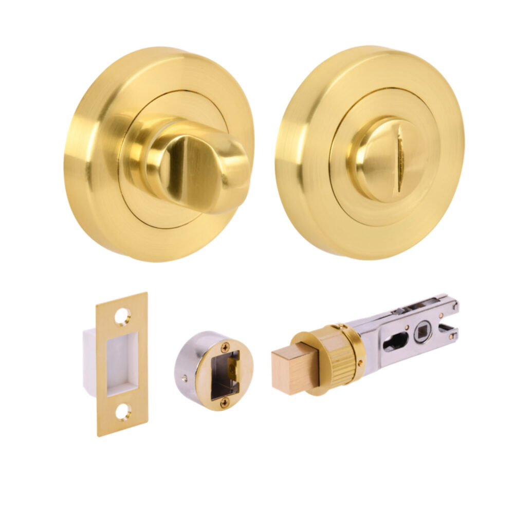SB Bathroom Turn / Release Accessory Doorpack - BULLET Deadbolt (57mm Backset)