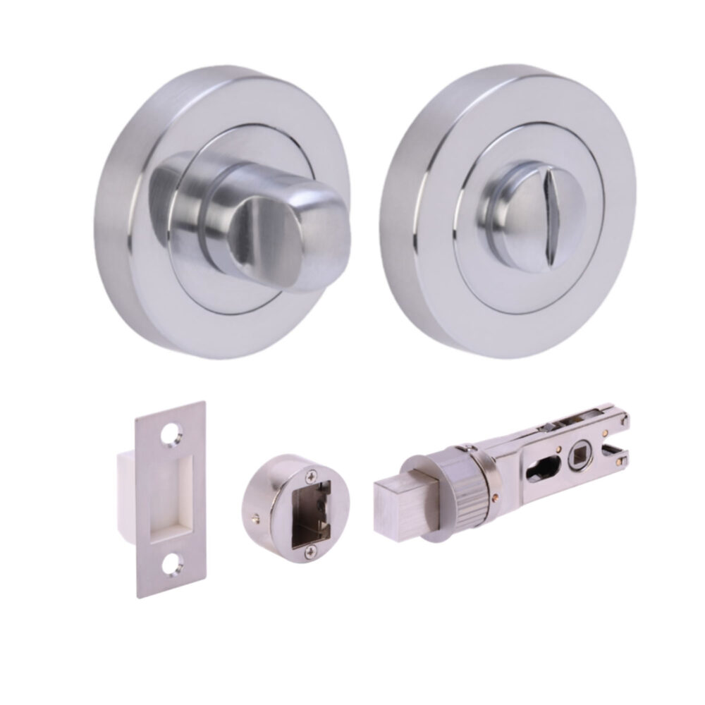 SCP Bathroom Turn / Release Accessory Doorpack - BULLET Deadbolt (57mm Backset)