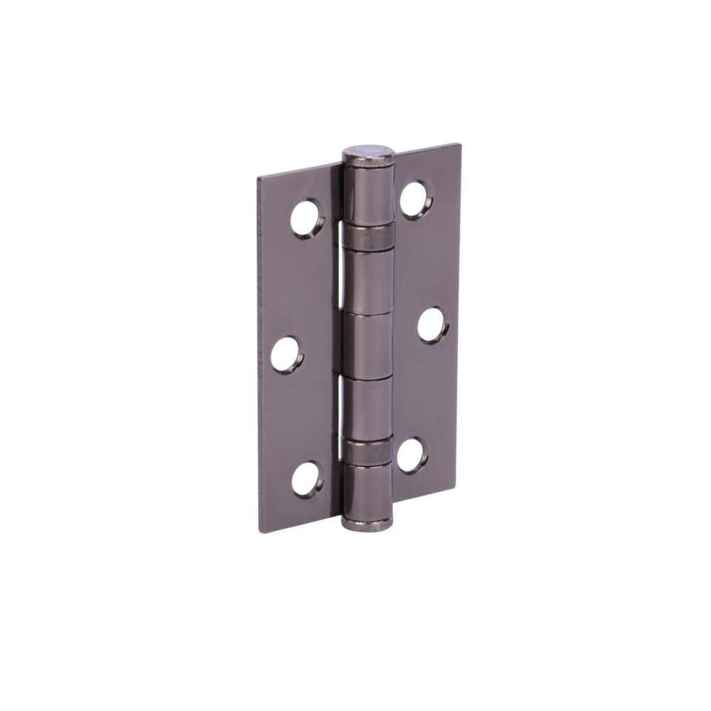 75x50mm Black nickel 2BB steel butt hinge