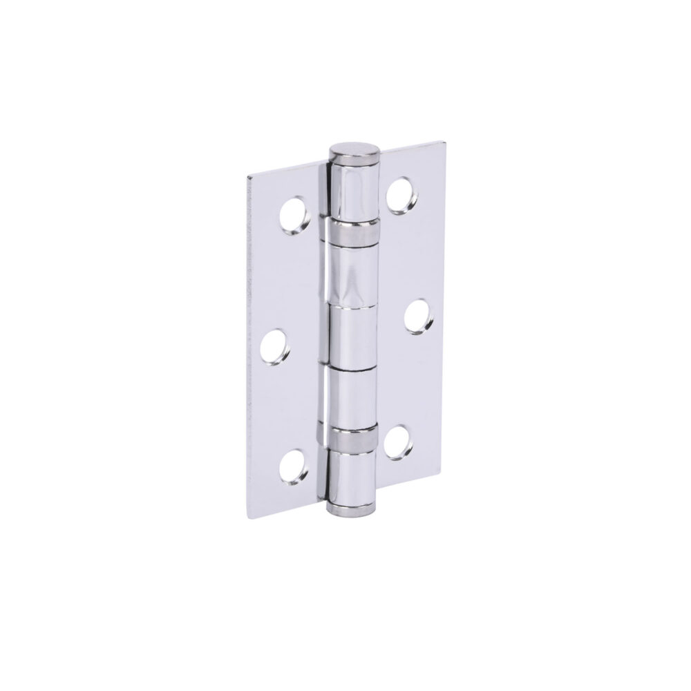 75x50mm Polished chrome 2BB steel butt hinge