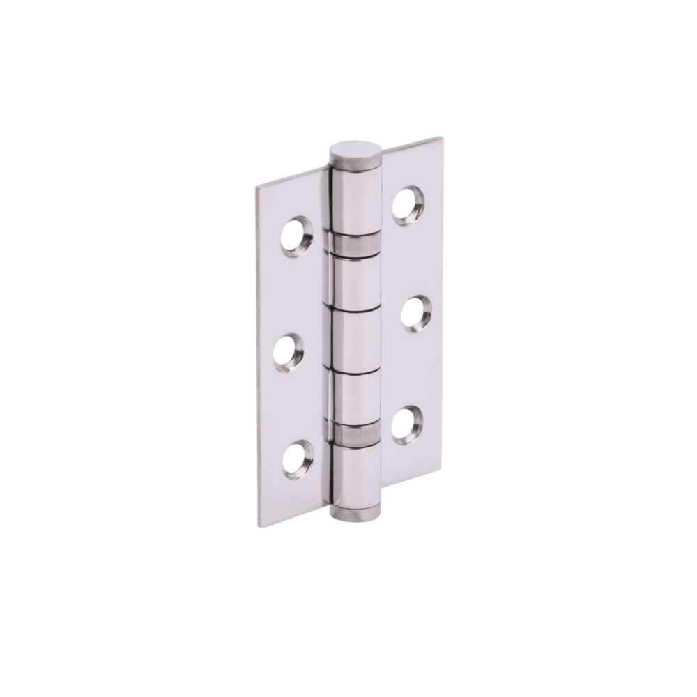 75x50x2mm Pol'd Stainless 2BB butt hinge (3 pack)