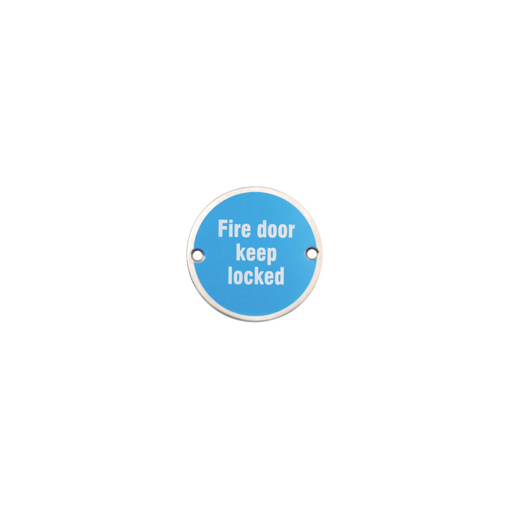 SSS Fire Door Keep Locked disc